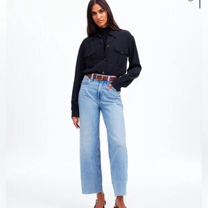 Madewell the perfect vintage wide leg crop jean.